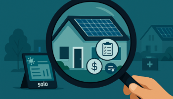 Magnifying glass enlarging solar details